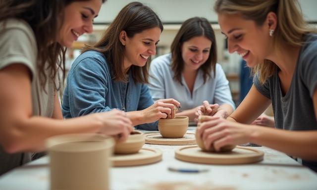 Corporate team building ceramic art workshop in Nauru